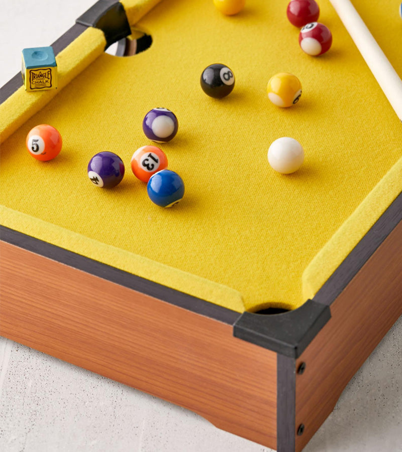 Mini billard de table jaune L'expressionist