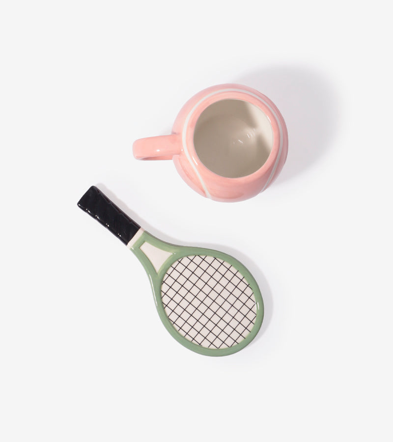 Tasse et soucoupe tennis