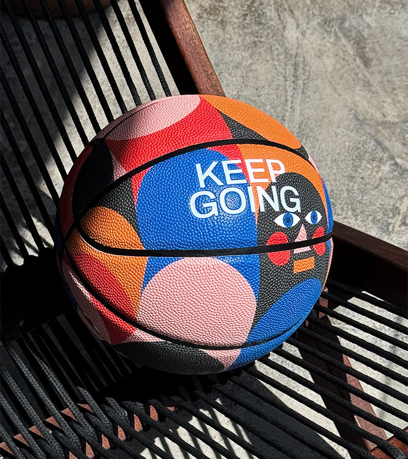 Balle de basket design - KEEP GOING