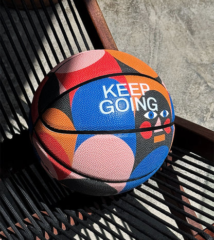 Balle de basket design - KEEP GOING