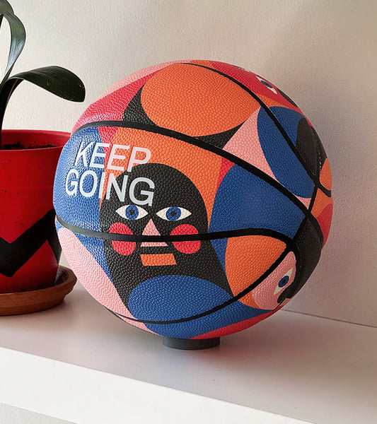Balle de basket design - KEEP GOING
