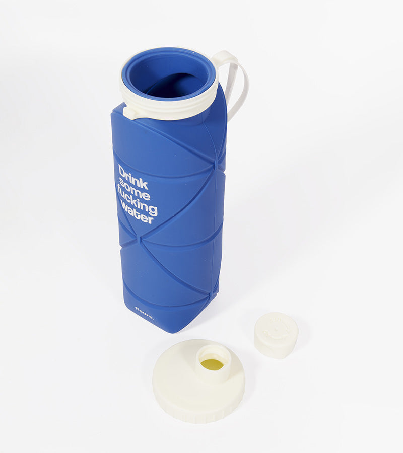 Bouteille pliable "Drink some fucking water"