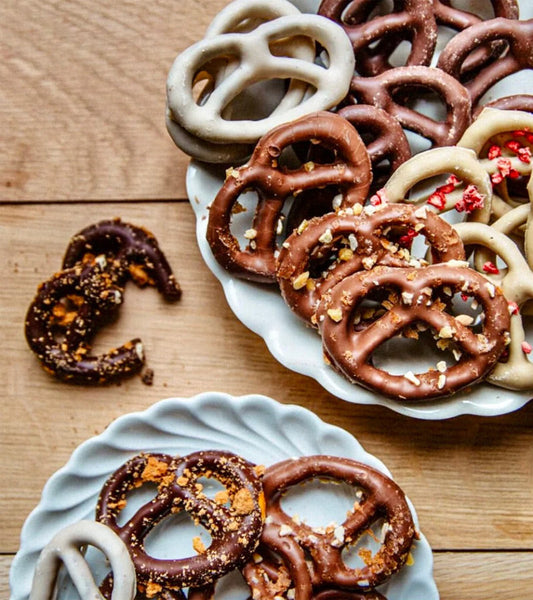Bretzels enrobés de chocolat