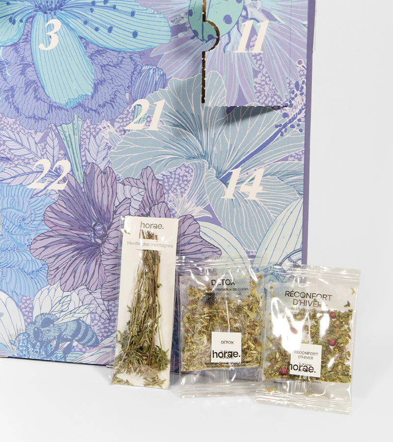 Calendrier de l'Avent Tisanes & Bouquets à infuser