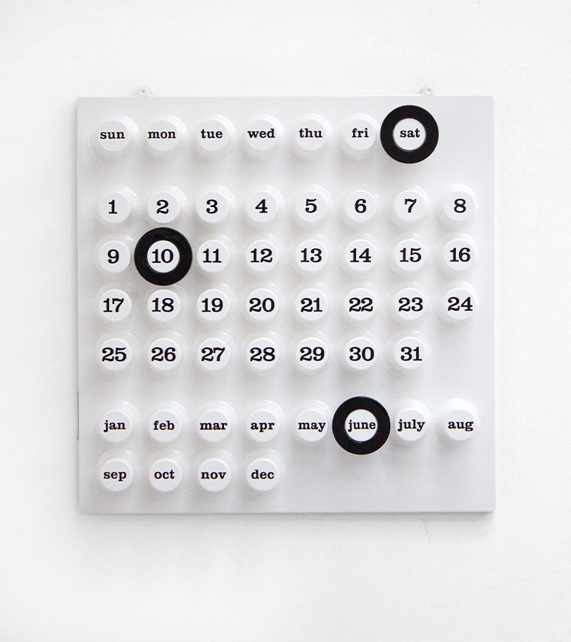 Calendrier perpétuel blanc - Ring a Date