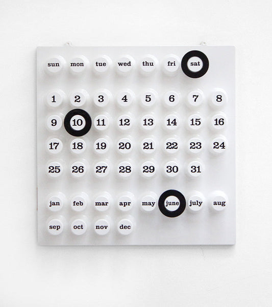 Calendrier perpétuel blanc - Ring a Date