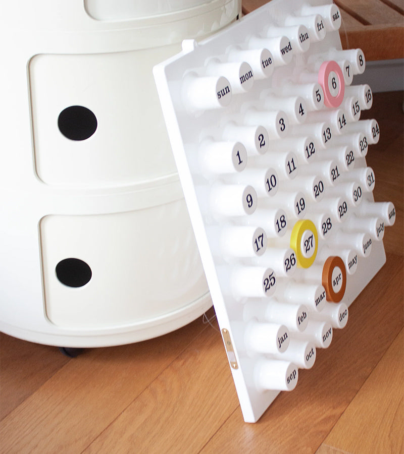 Calendrier perpétuel blanc - Ring a Date