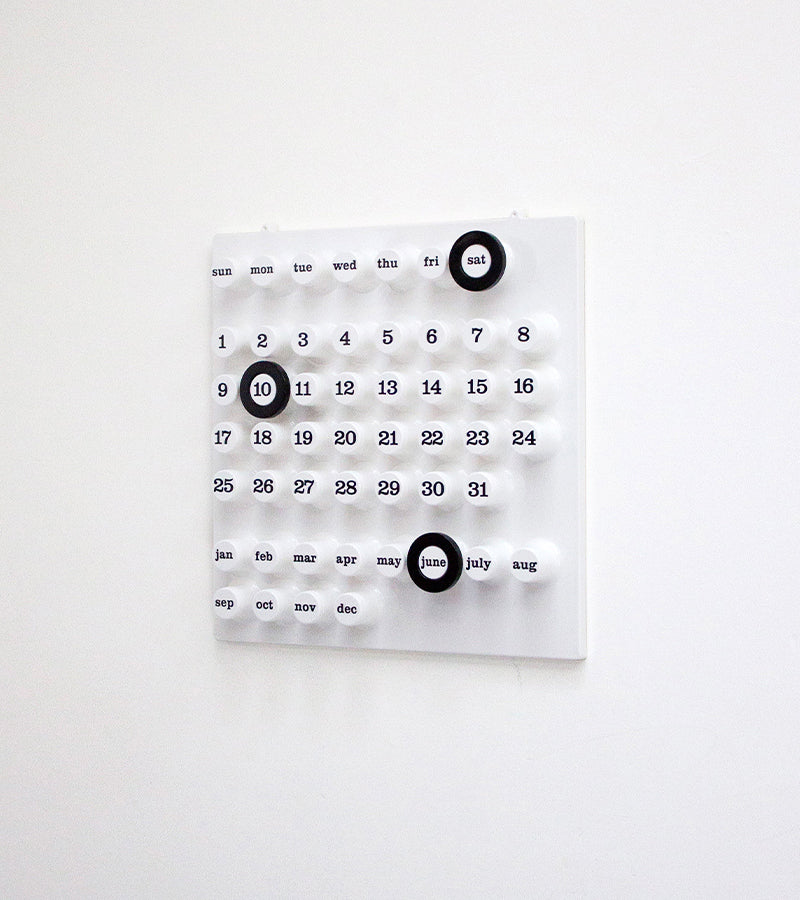 Calendrier perpétuel blanc - Ring a Date