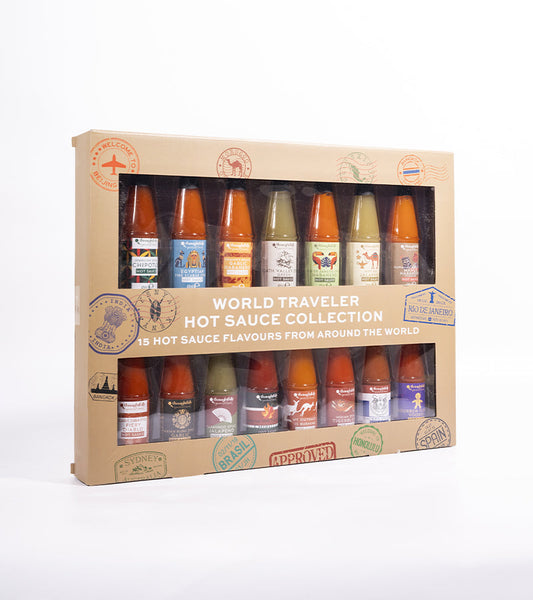 Coffret de 15 sauces piquantes du monde