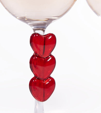 Coffret de deux verres à vin love