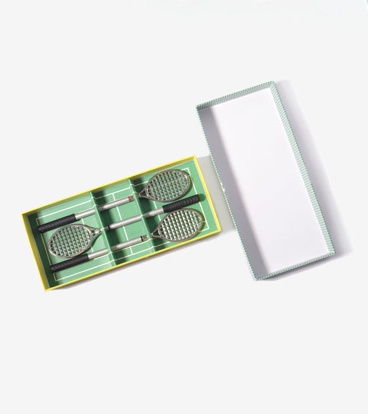 Coffret de stylos raquettes de tennis