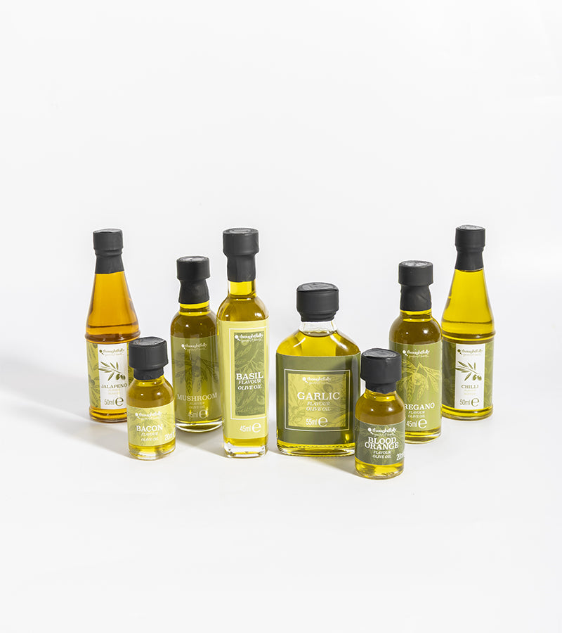 Coffret d'huiles d'olive aromatisées gourmet