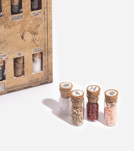 Coffret poivres, baies et sels  Quai Sud