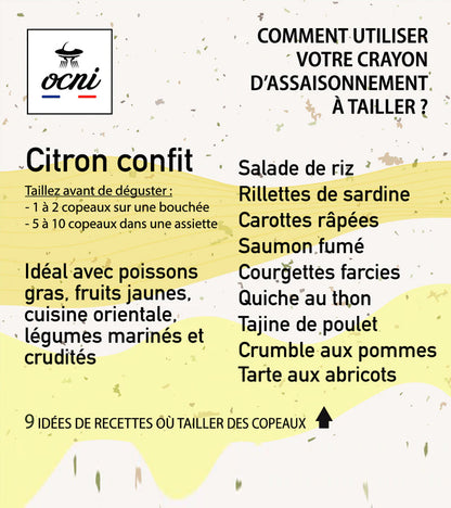 Kit découverte d’assaisonnement en crayons à tailler  OCNI FACTORY