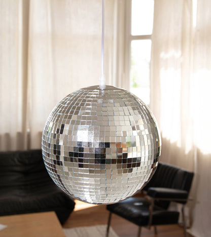 Lampe boule disco à poser