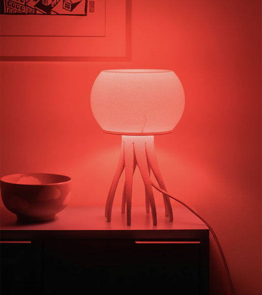 Lampe méduse rose