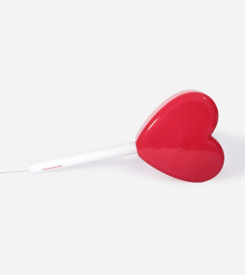 Lampe murale sucette coeur