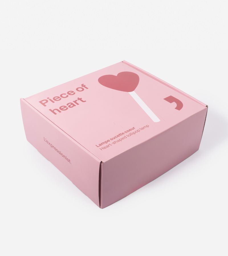 Lampe murale sucette coeur
