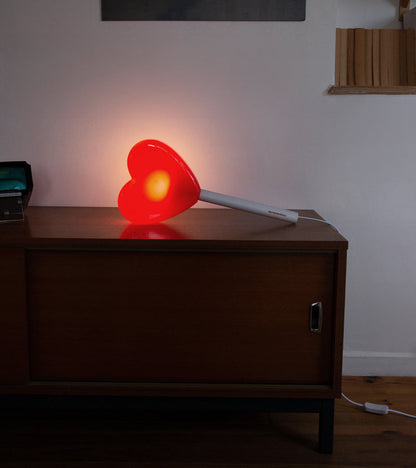Lampe murale sucette coeur