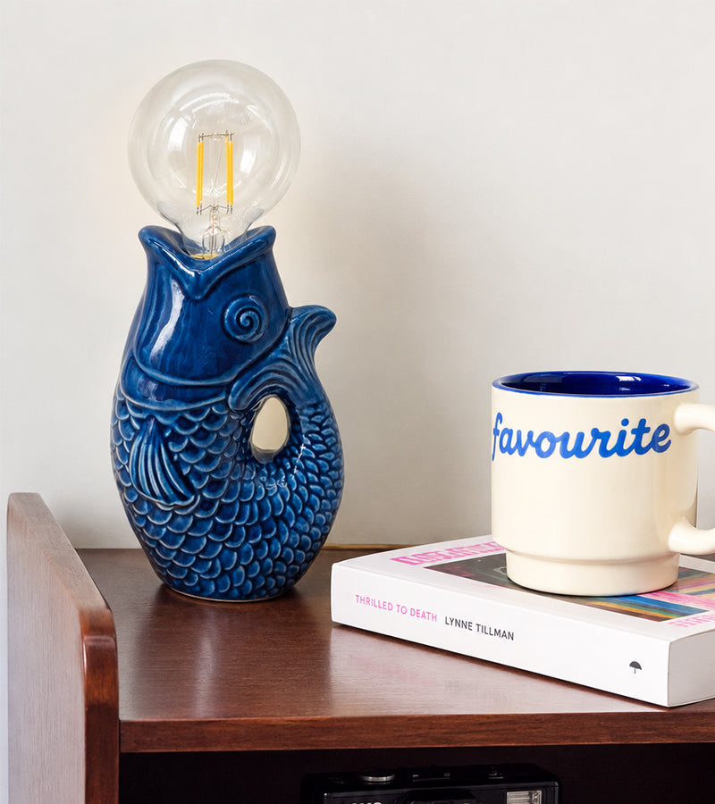 Lampe Poisson Bleu