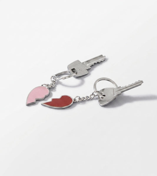 Porte clé cœur à partager