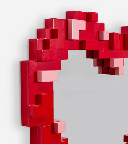 Miroir Cœur Pixel Design