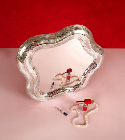 Miroir fleur disco