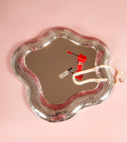 Miroir fleur disco