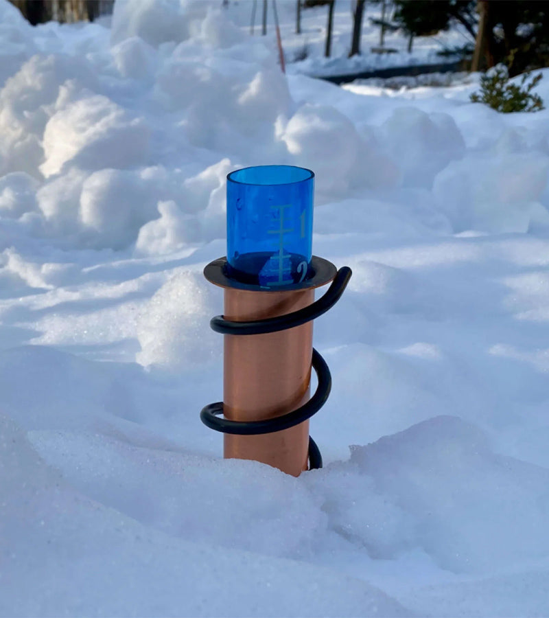 Pluviomètre en cuivre