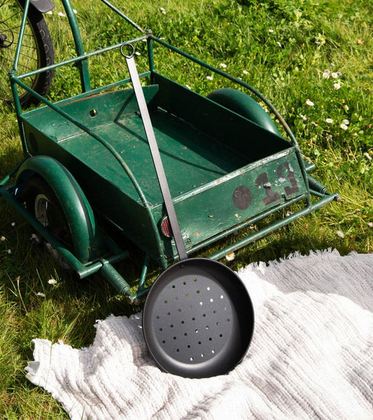 Poêle à châtaignes pour barbecue