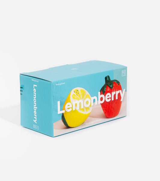 Salière et poivrière citron et fraise  DOIY