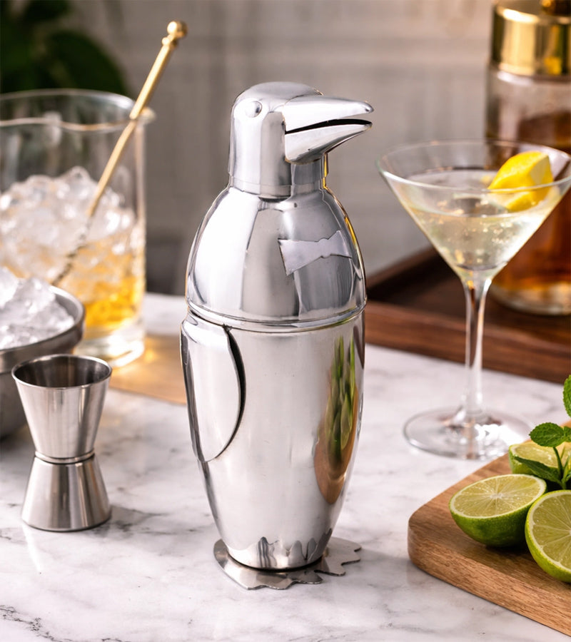 Shaker à cocktails pingouin