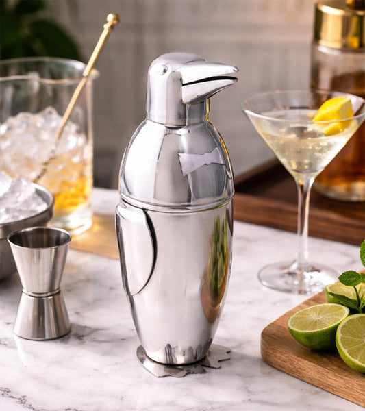 Shaker à cocktails pingouin