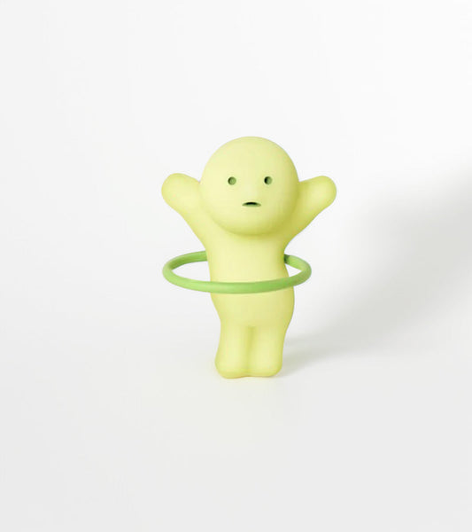 Figurine fluorescente Smiski - série Exercising 
