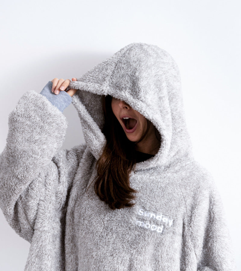 Sweat plaid en polaire Sunday mood  L'expressionist
