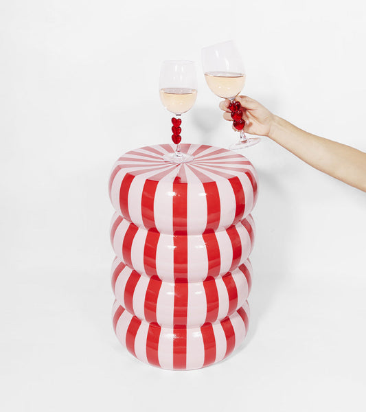 Table d’appoint candy rose