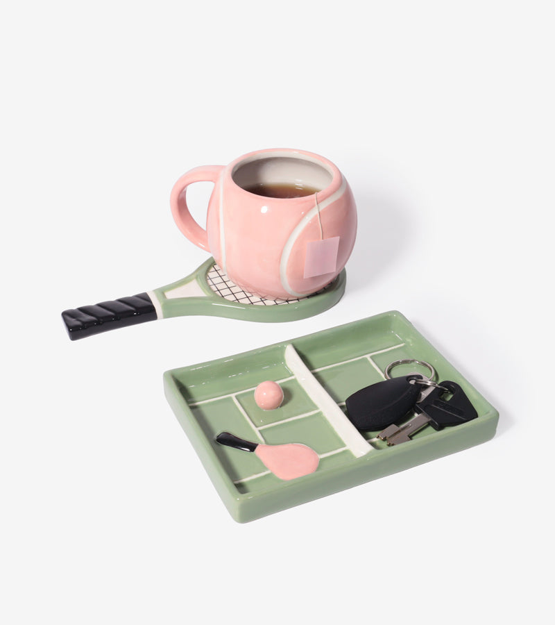 Tasse et soucoupe tennis
