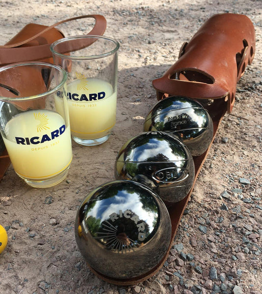 Sacoche de pétanque en cuir  La Bouclée