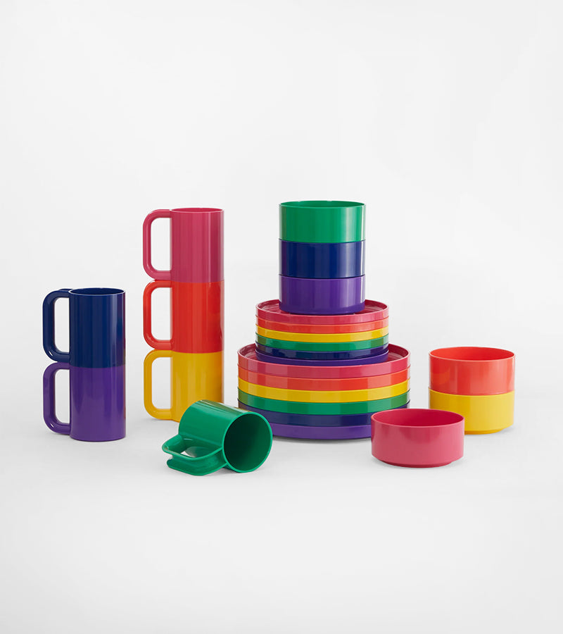 Vaisselle Max, set de 6 bols rainbow - Heller