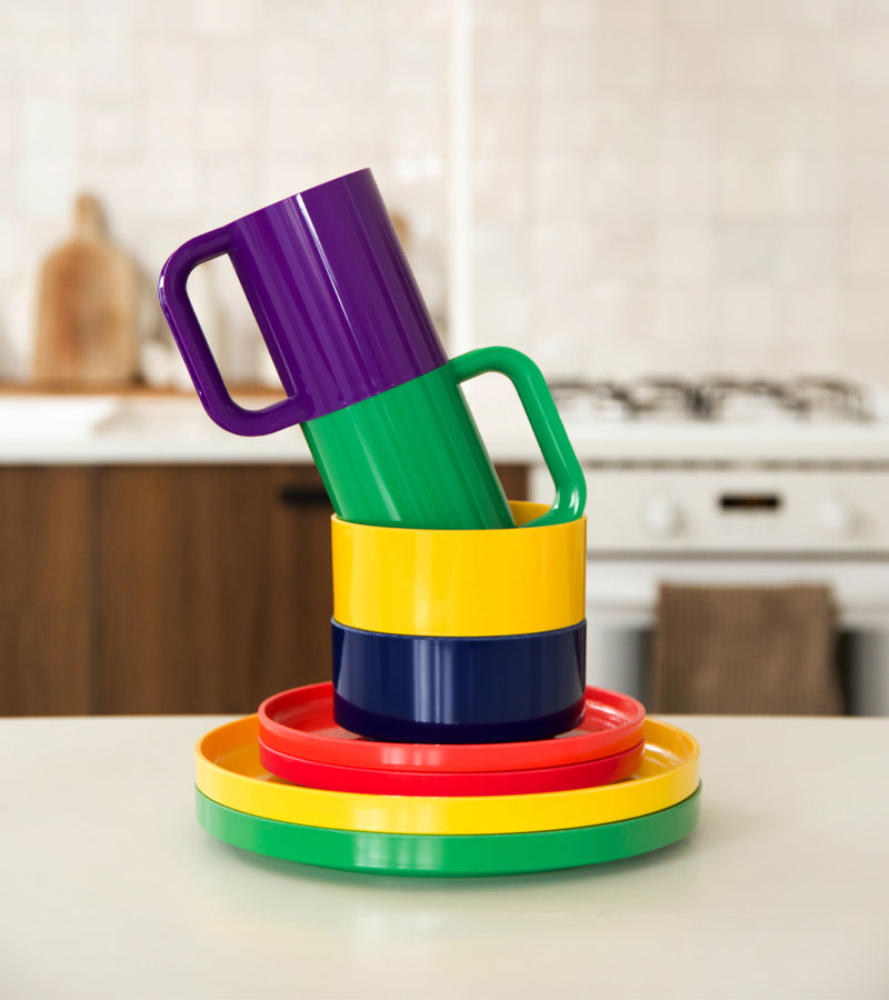Vaisselle Max, set de 6 assiettes rainbow - Heller