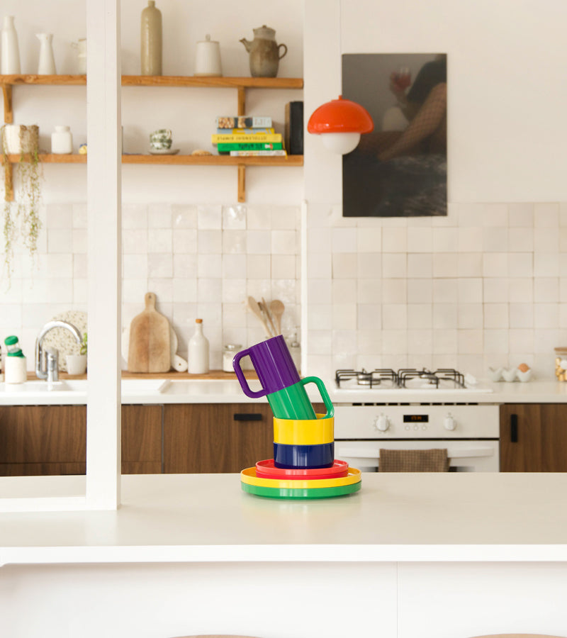 Vaisselle Max, set de 6 assiettes rainbow - Heller
