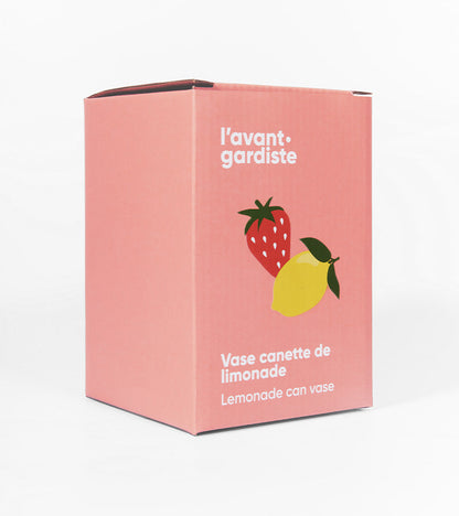 Vase Canette strawberry lemonade