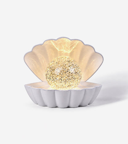 Veilleuse coquillage à paillettes