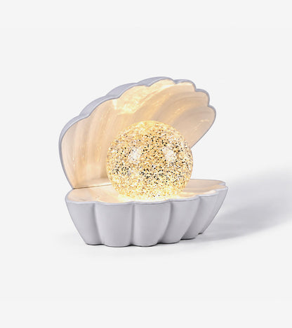 Veilleuse coquillage à paillettes